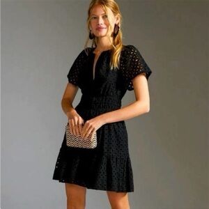 Anthropologie Somerset Eyelet Mini Dress